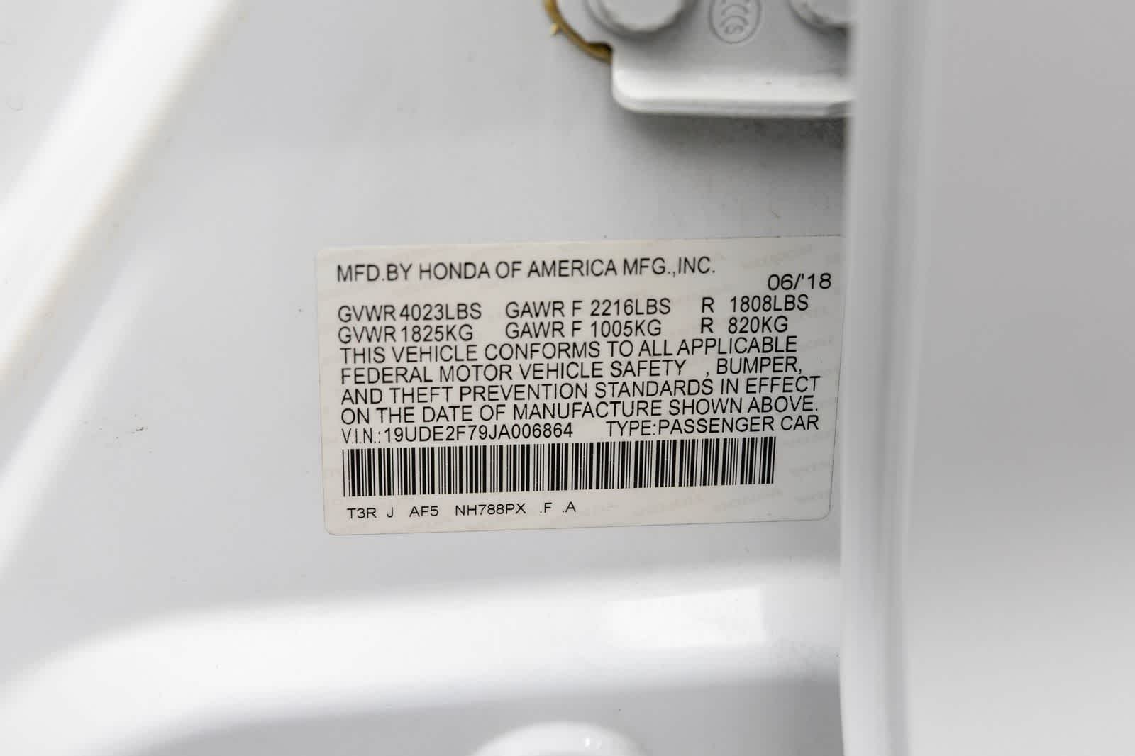 2018 Acura ILX w/Premium Pkg