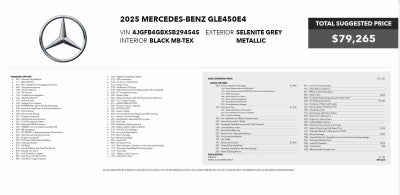 2025 Mercedes-Benz GLE GLE 450e
