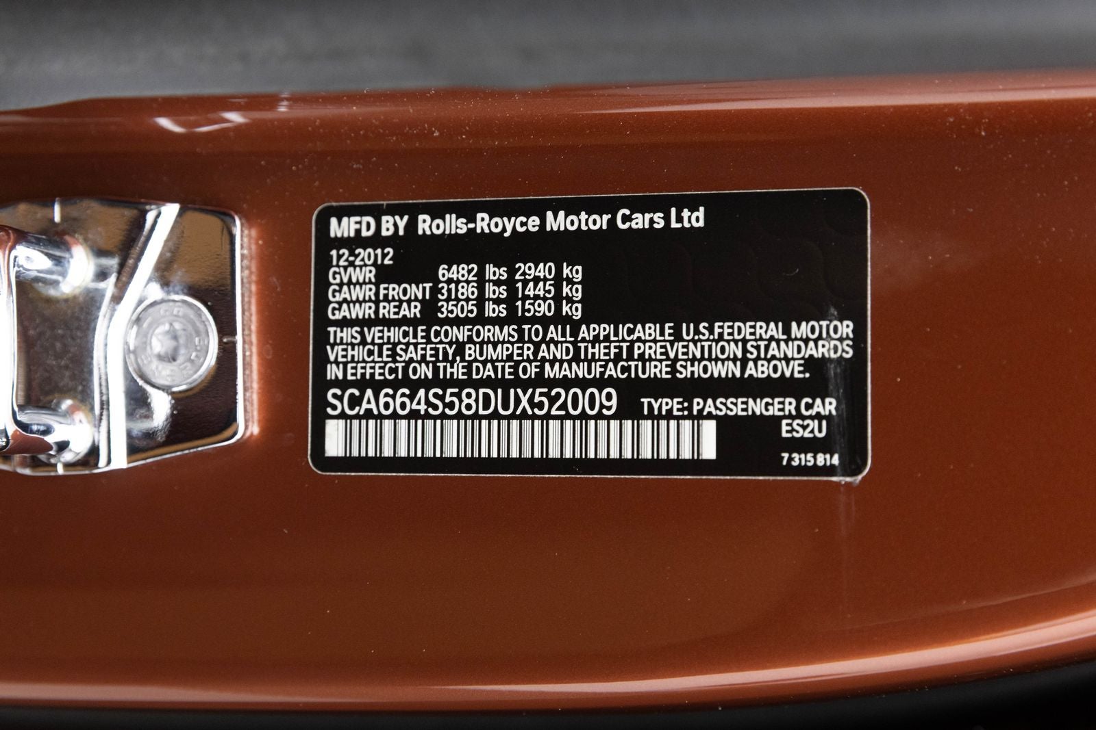 2013 Rolls-Royce Ghost 4dr Sdn