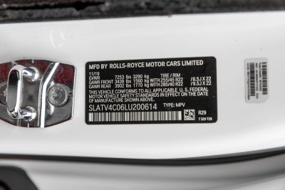 2020 Rolls-Royce Cullinan Sport Utility