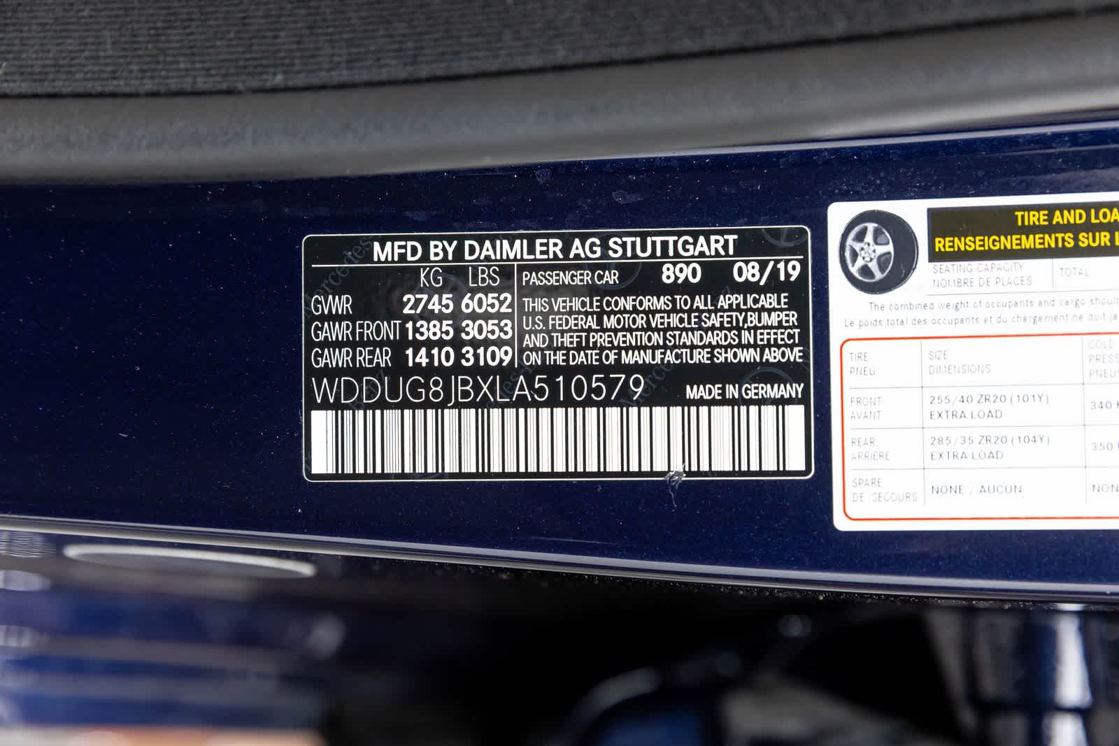 2020 Mercedes-Benz AMG® S 63 AMG® S 63