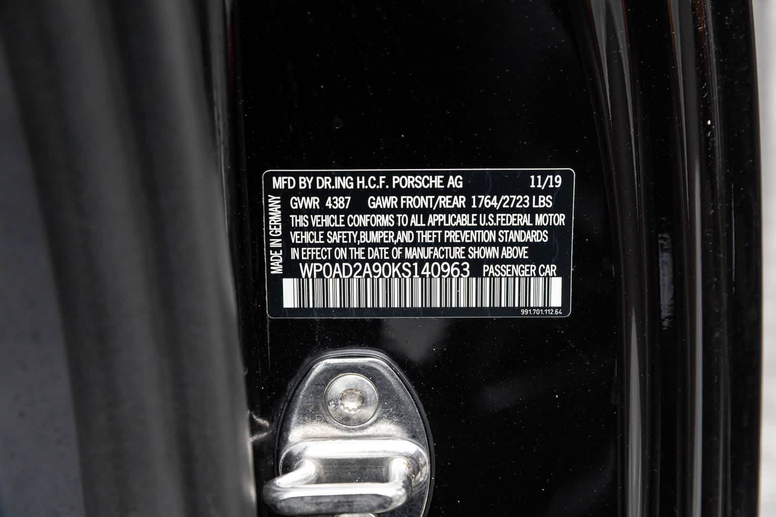 2019 Porsche 911 Turbo S